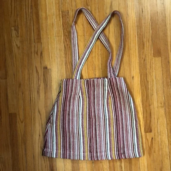 NWT Urban Outfitters striped jumper overall skirt size S - Picture 9 of 11